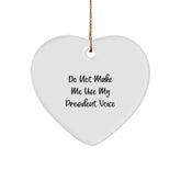 President Heart Ornament Funny Gifts for President from Friends, Coworkers, or Family - Image 1